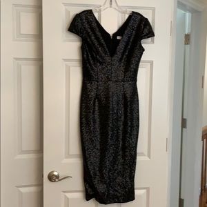 Dress the Population black sequin midi dress